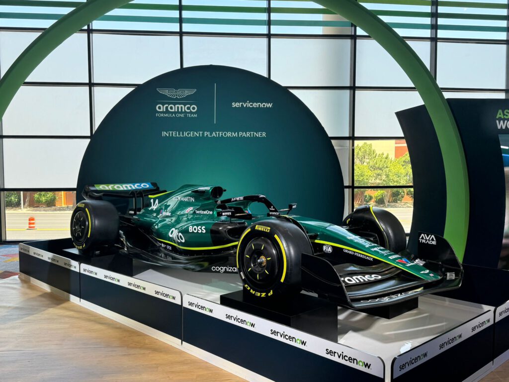 Racing car at the ServiceNow Knowledge24 conference in Las Vegas